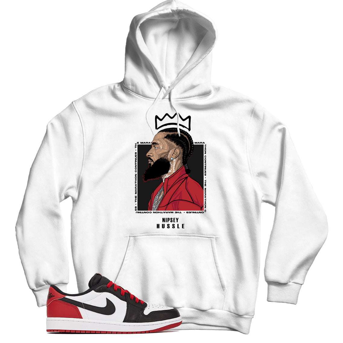 Jordan 1 Low Black Toe hoodie