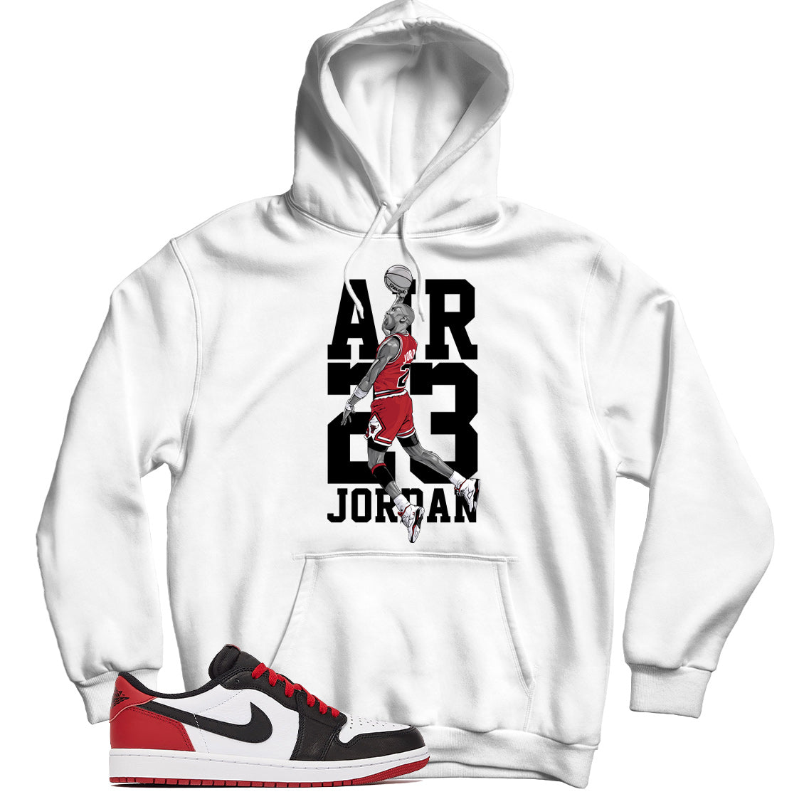 Jordan 1 Low Black Toe hoodie