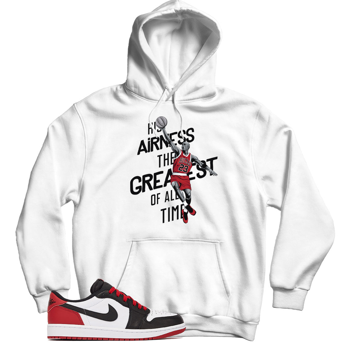 Jordan 1 Low Black Toe hoodie