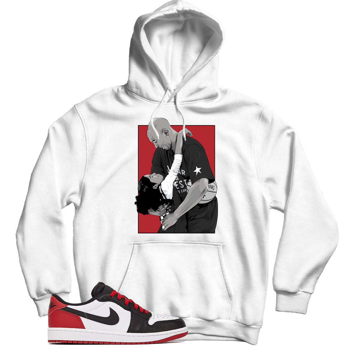 Jordan 1 Low Black Toe hoodie