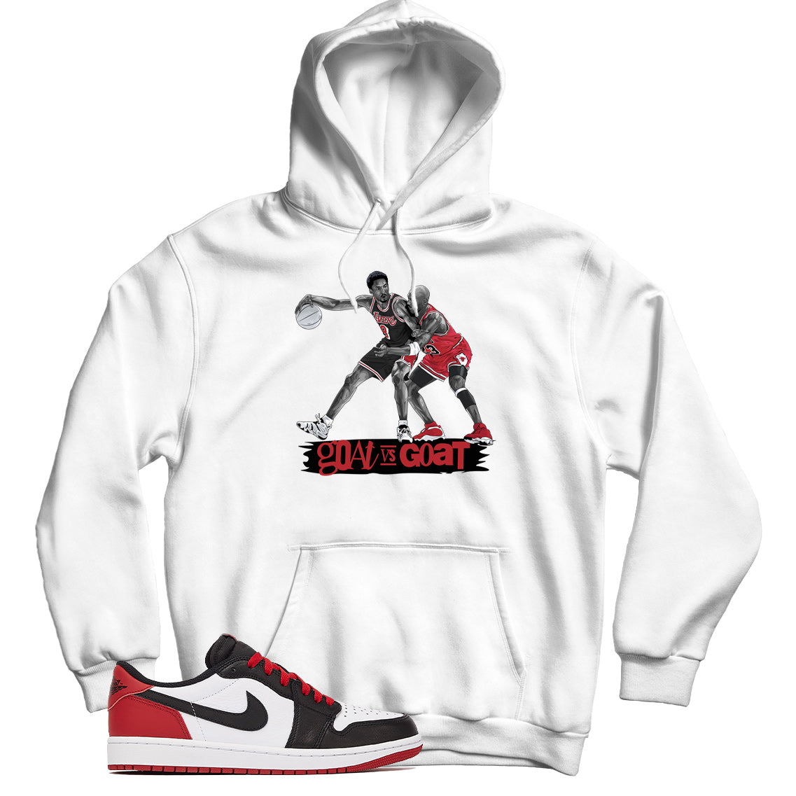 Jordan 1 Low Black Toe hoodie