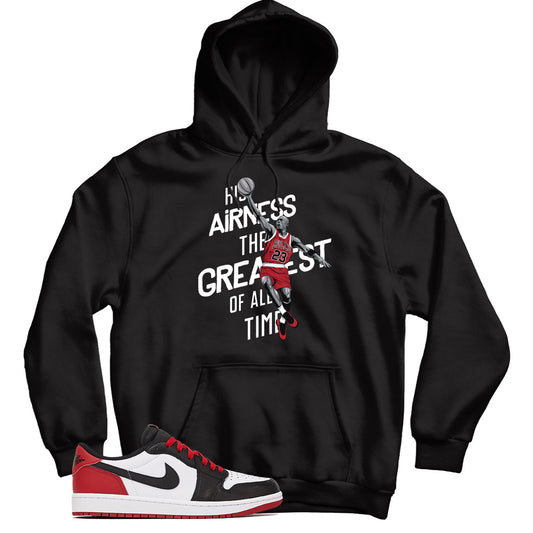 Jordan 1 Low Black Toe hoodie