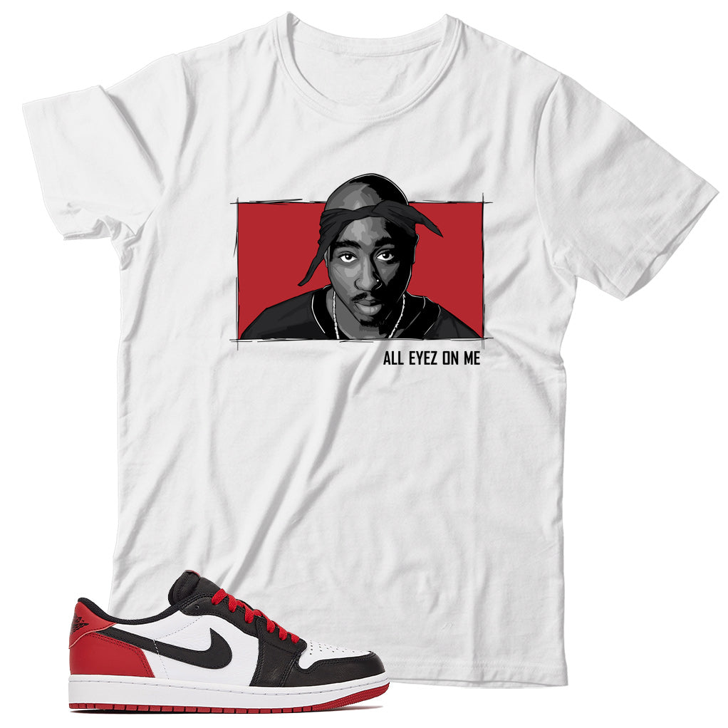 Jordan 1 Low Black Toe shirt