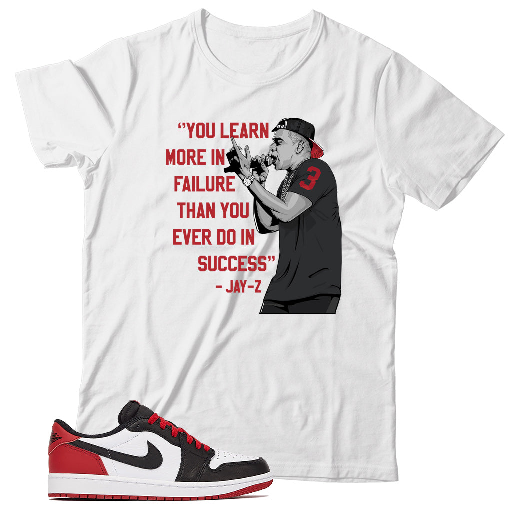 Jordan 1 Low Black Toe shirt