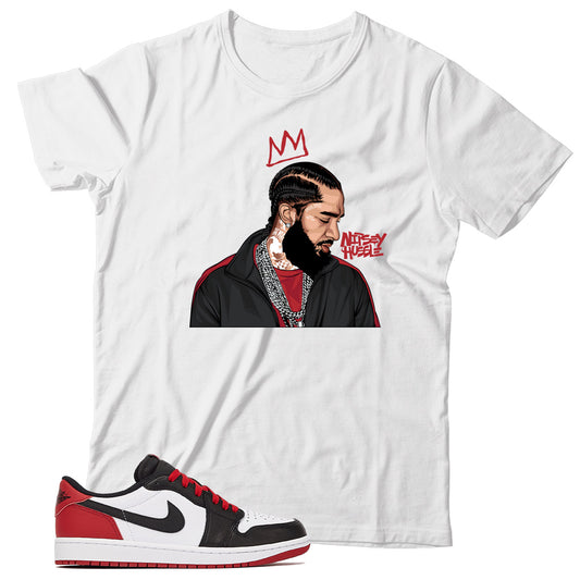 Jordan 1 Low Black Toe shirt