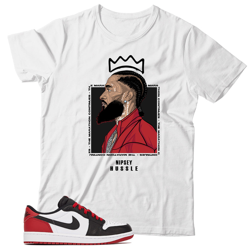 Jordan 1 Low Black Toe shirt