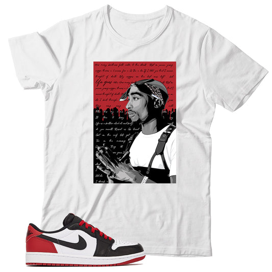 Jordan 1 Low Black Toe shirt