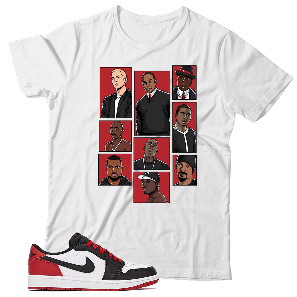 Jordan 1 Low Black Toe shirt