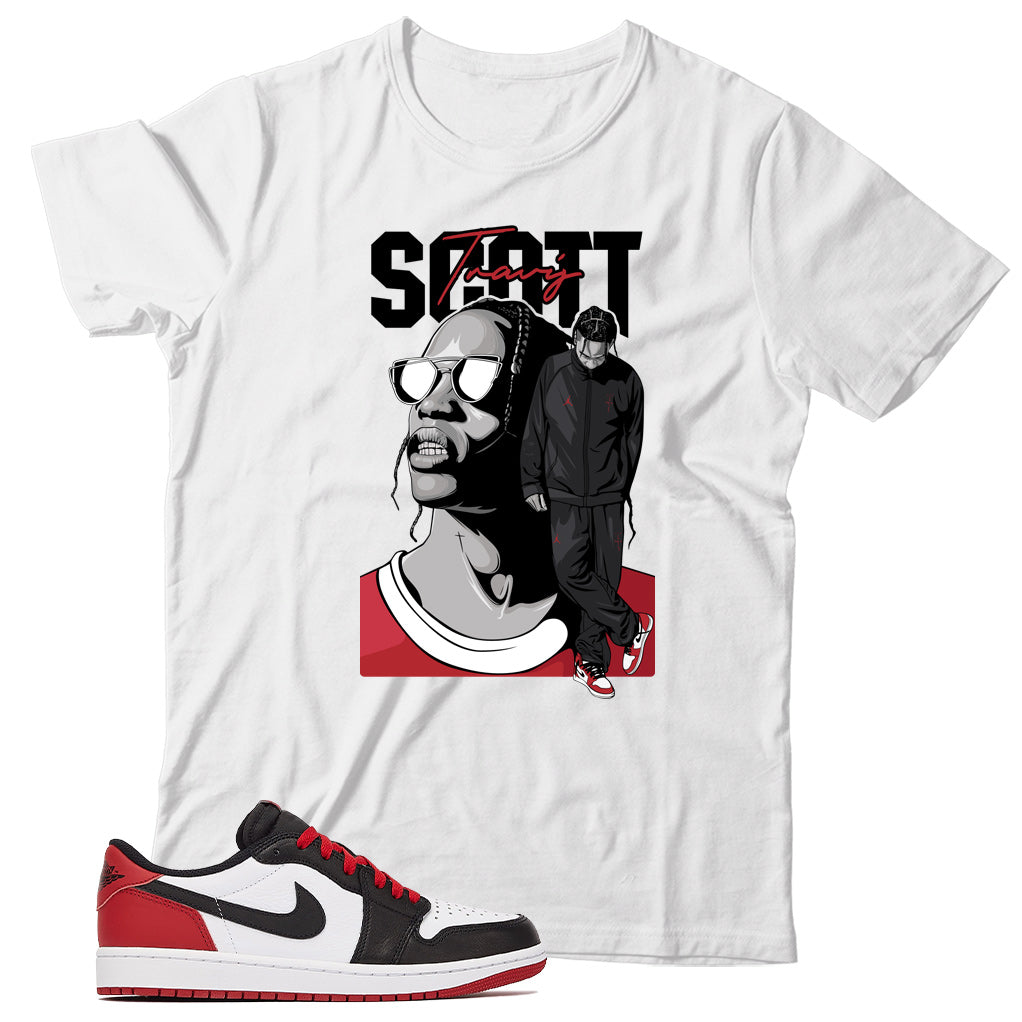 Jordan 1 Low Black Toe shirt