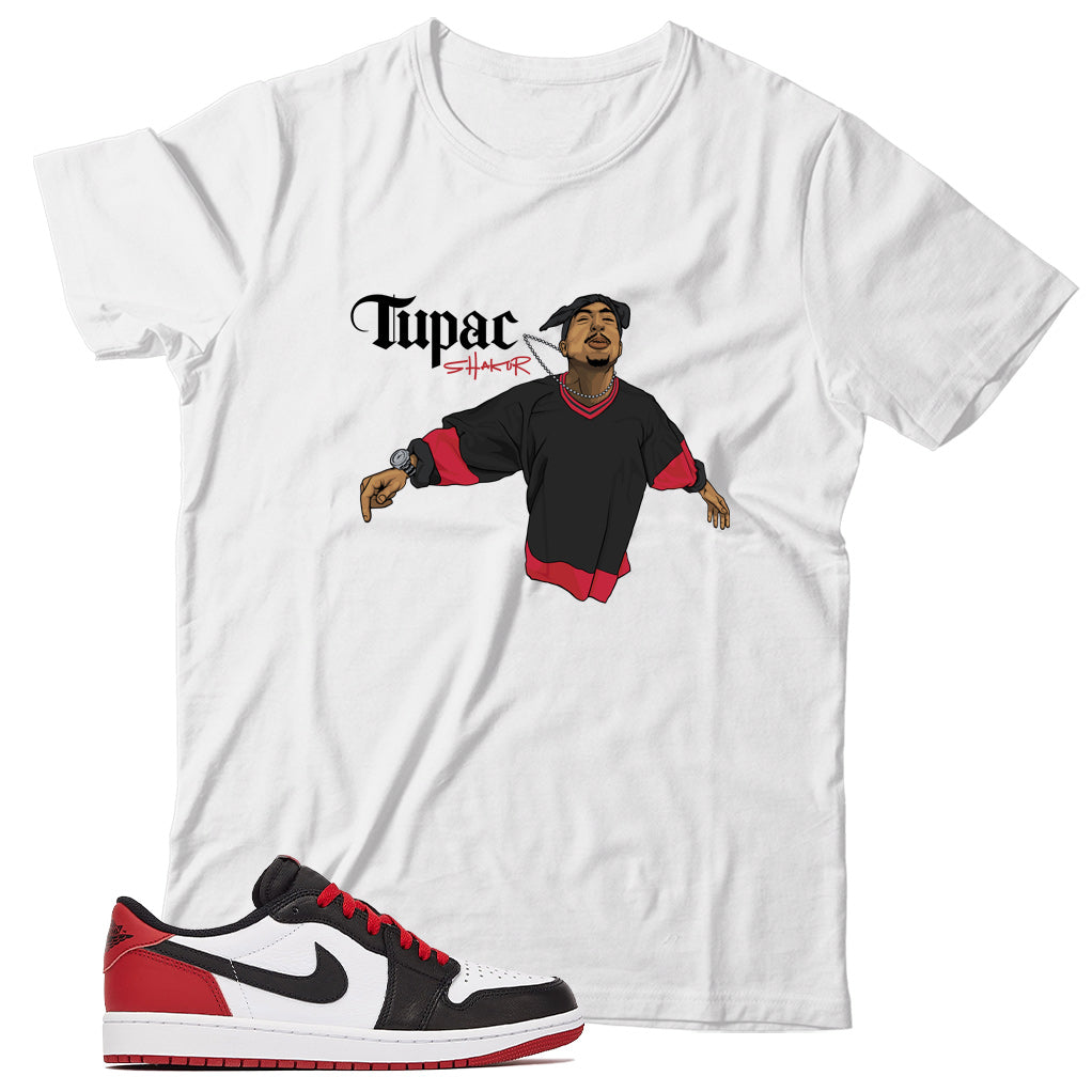 Jordan 1 Low Black Toe shirt