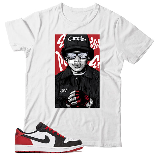 Jordan 1 Low Black Toe shirt