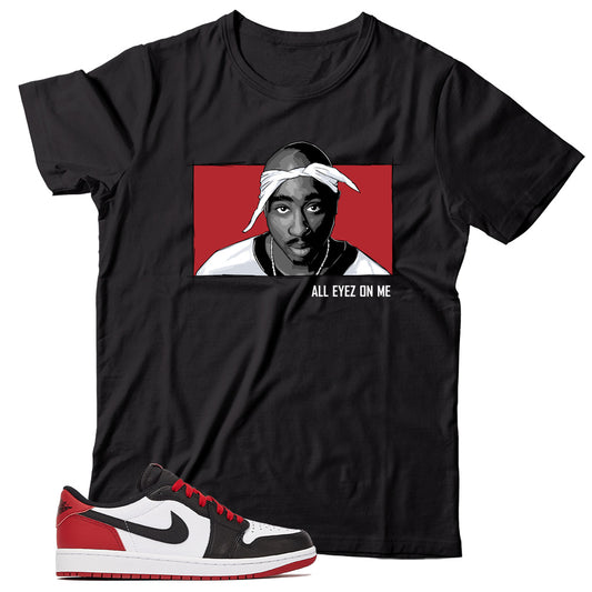 Jordan 1 Low Black Toe shirt