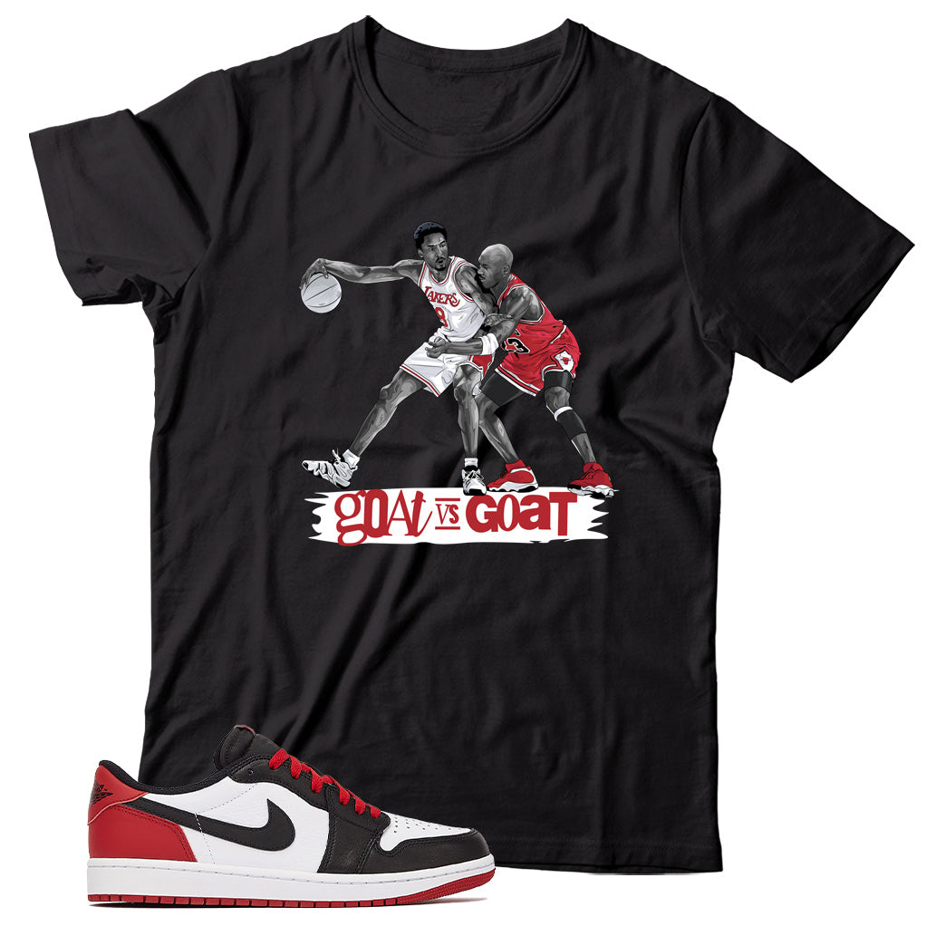 Jordan 1 Low Black Toe shirt