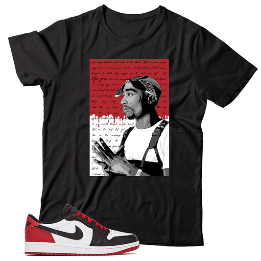 Jordan 1 Low Black Toe shirt