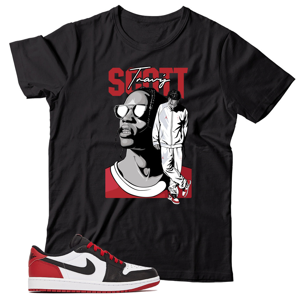 Jordan 1 Low Black Toe shirt