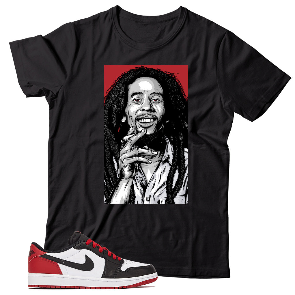 Jordan 1 Low Black Toe shirt