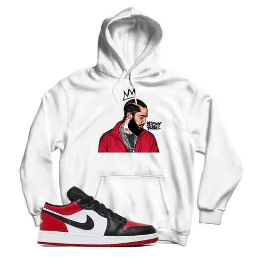 Jordan 1 Low Bred Toe Hoodie