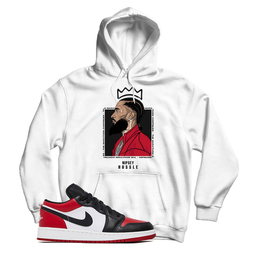 Jordan 1 Low Bred Toe Hoodie