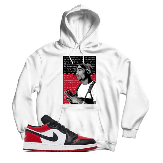 Jordan 1 Low Bred Toe Hoodie