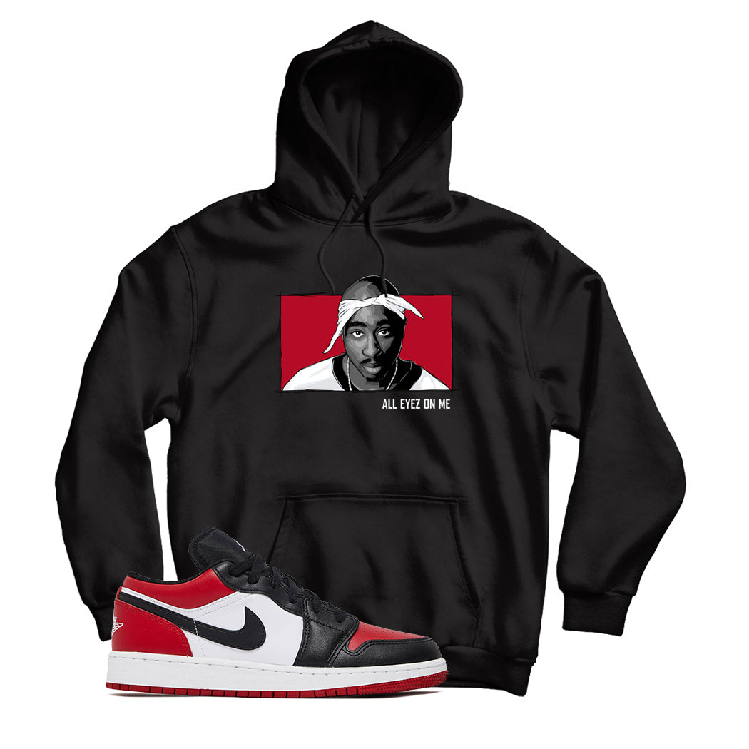 Jordan 1 Low Bred Toe Hoodie