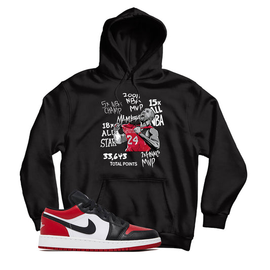 Jordan 1 Low Bred Toe Hoodie