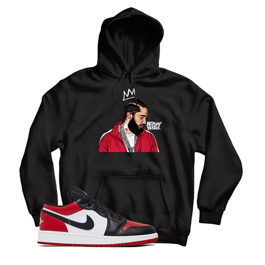 Jordan 1 Low Bred Toe Hoodie