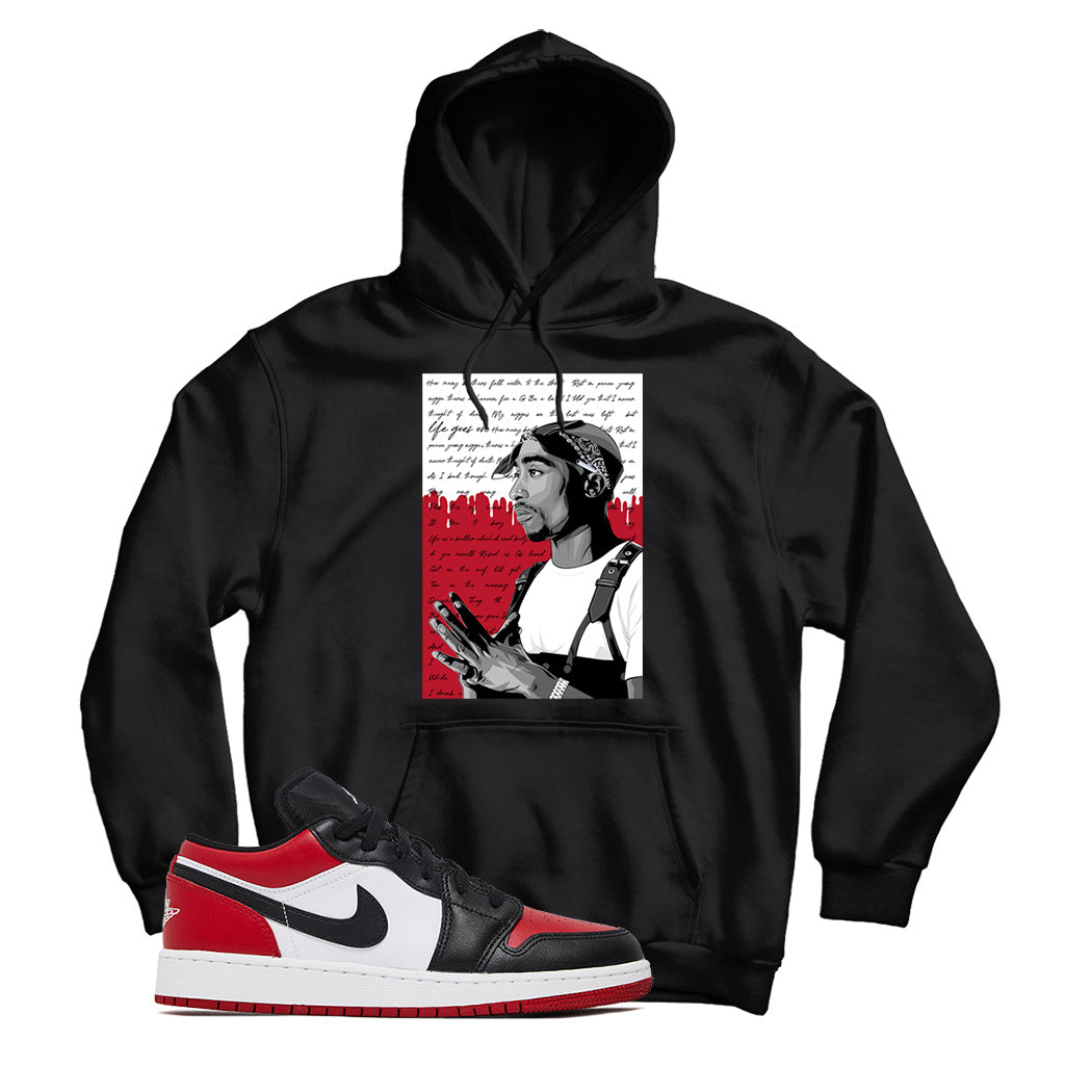 Jordan 1 Low Bred Toe Hoodie