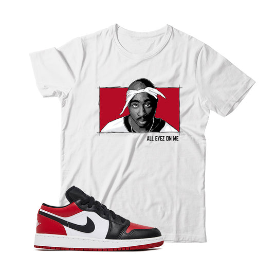 Jordan 1 Low Bred Toe Shirt
