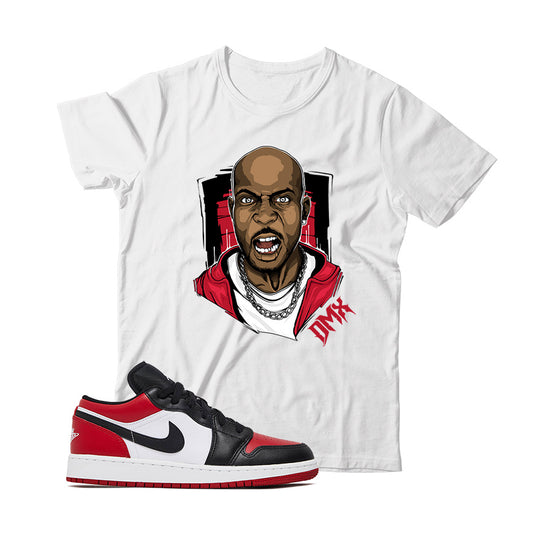 Jordan 1 Low Bred Toe Shirt