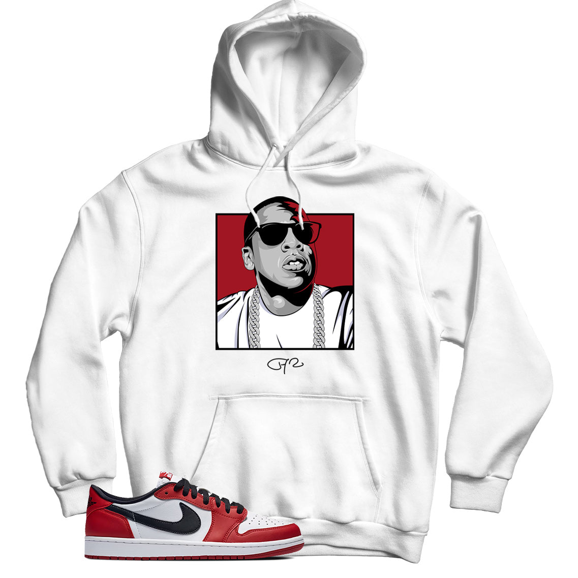 Jordan 1 Low Chicago hoodie