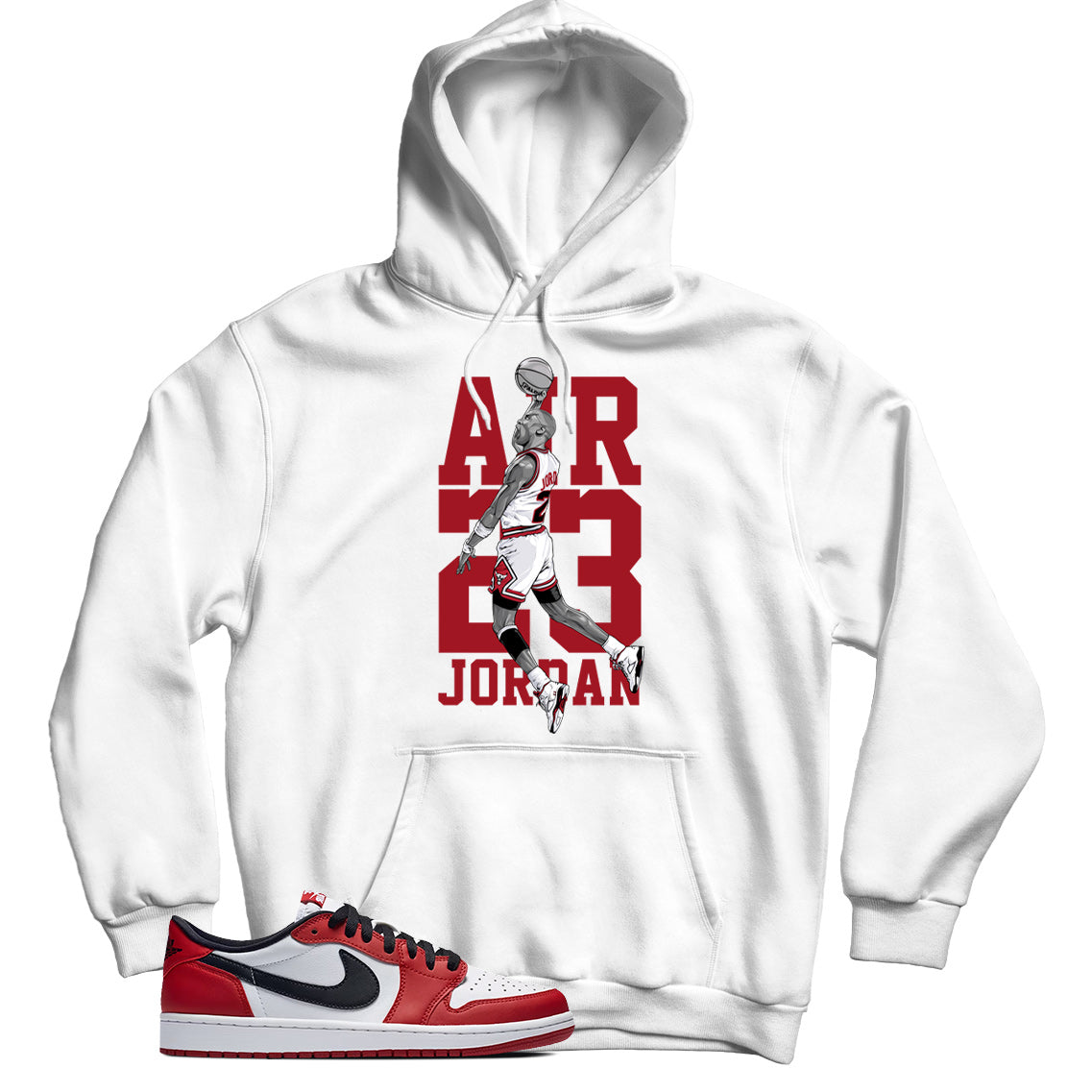 Jordan 1 Low Chicago hoodie