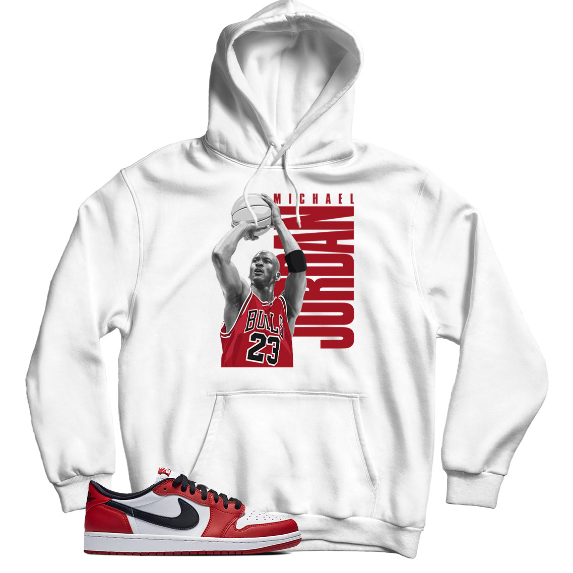 Jordan 1 Low Chicago hoodie
