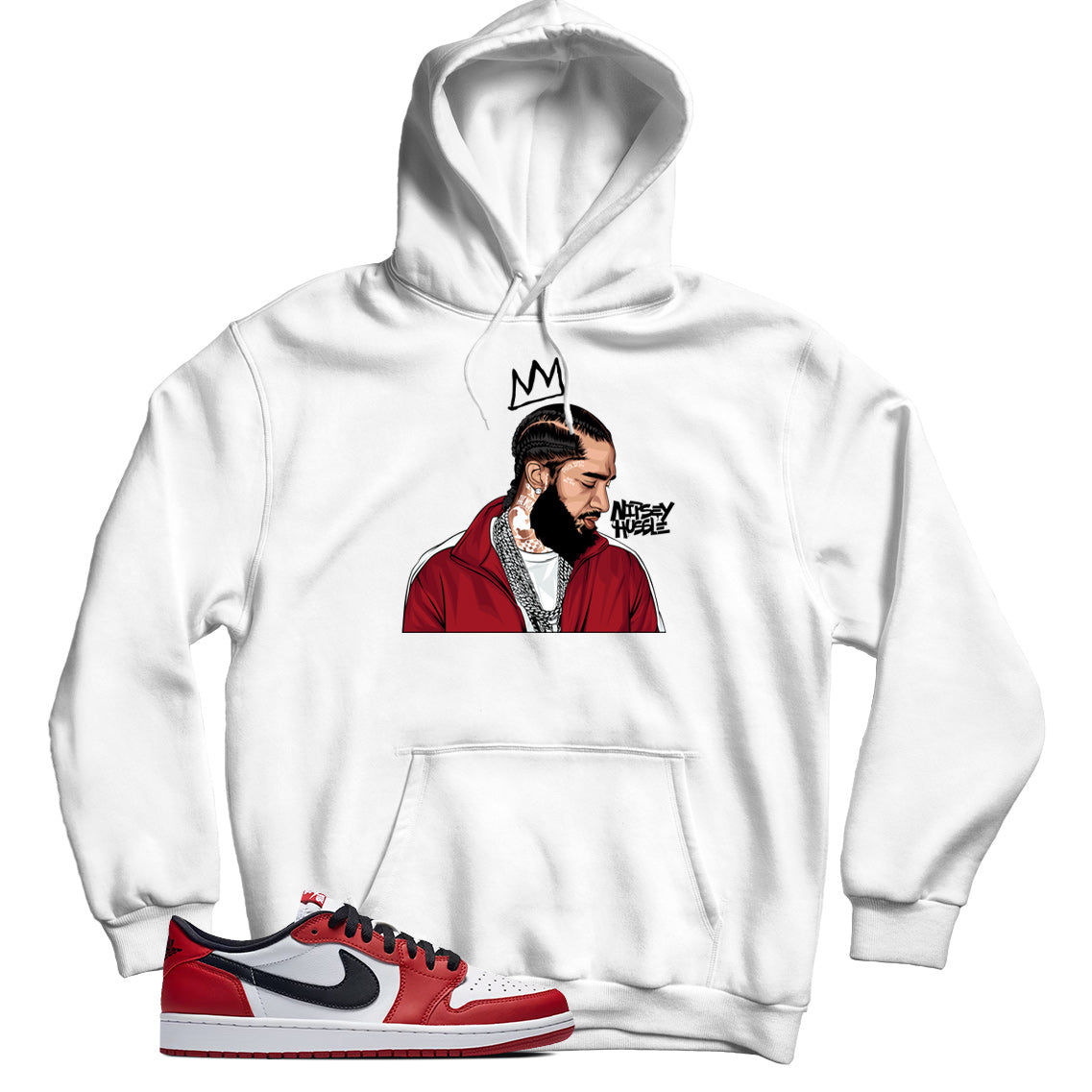 Jordan 1 Low Chicago hoodie