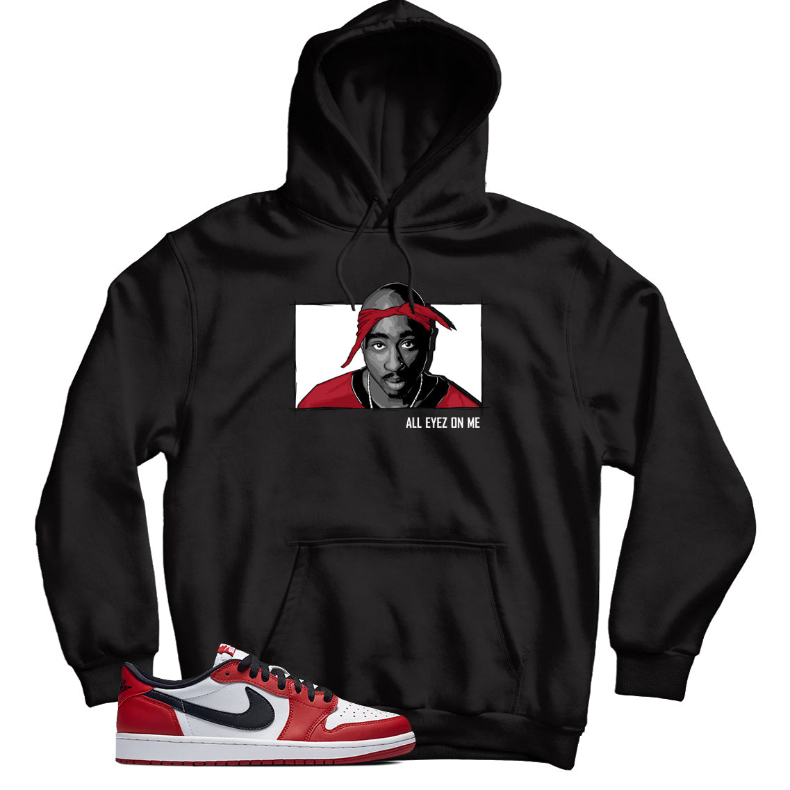 Jordan 1 Low Chicago hoodie