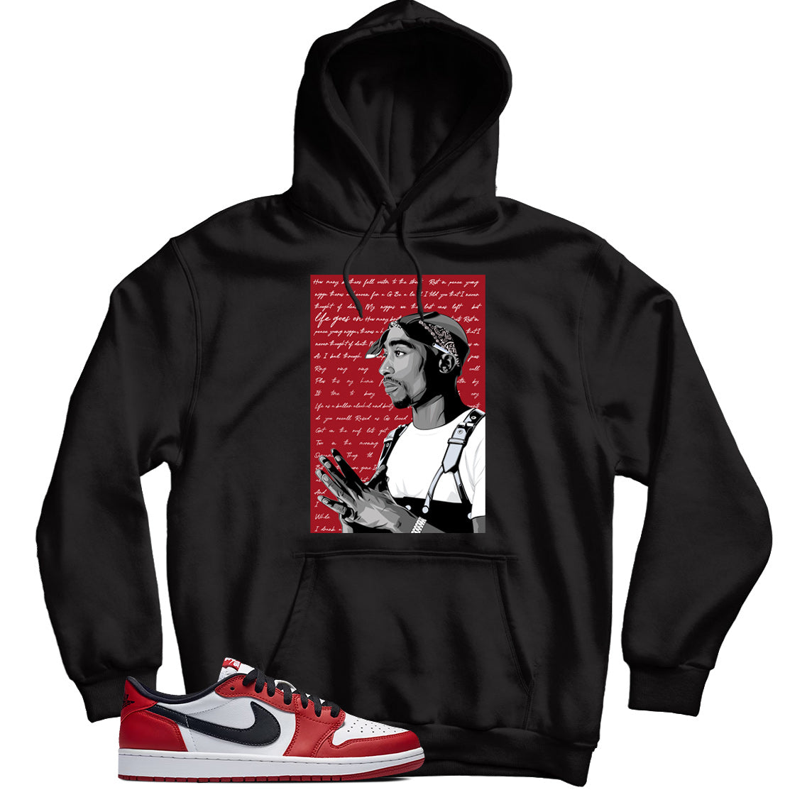 Jordan 1 Low Chicago hoodie