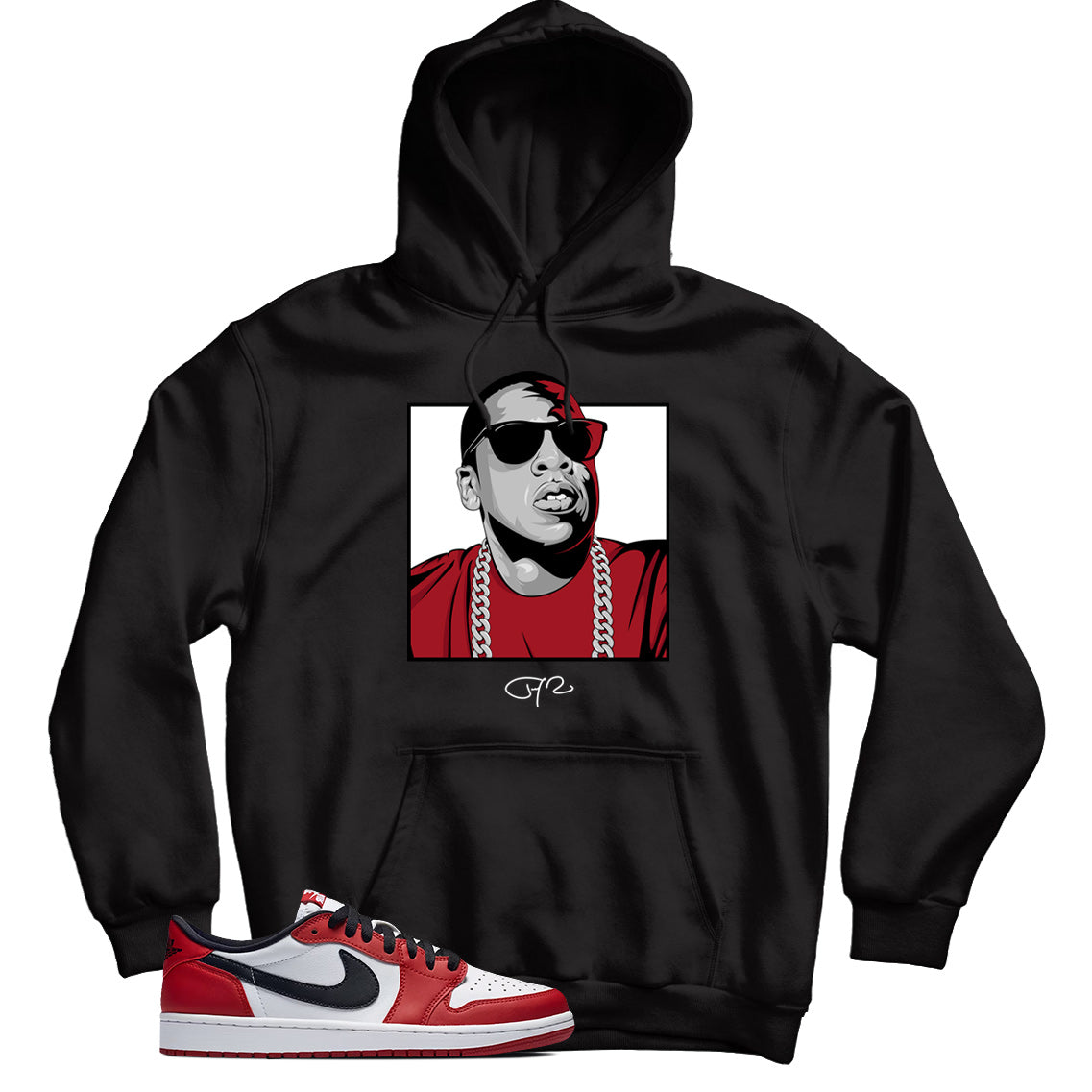 Jordan 1 Low Chicago hoodie