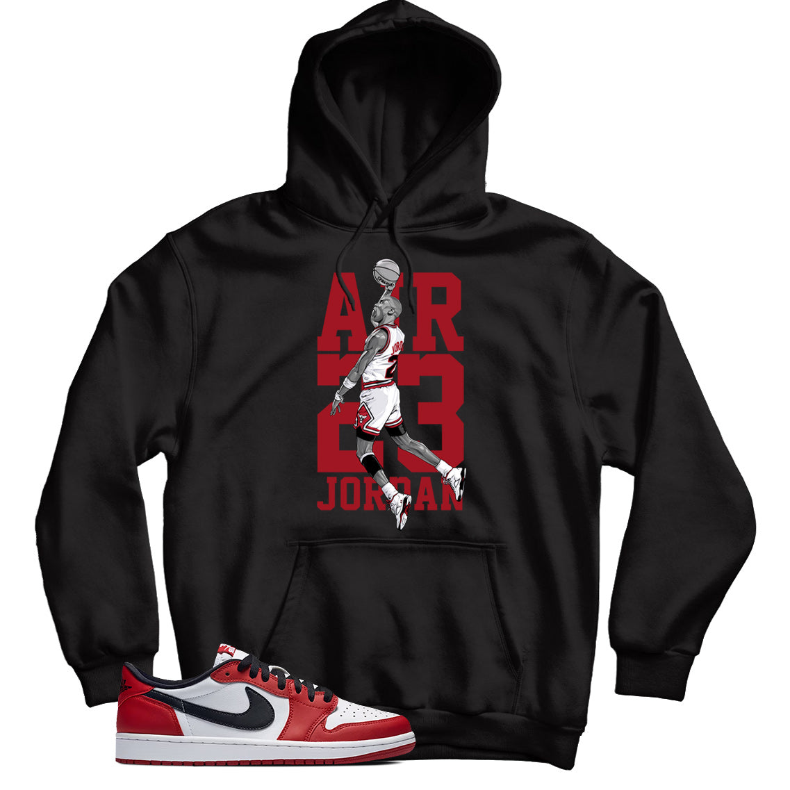 Jordan 1 Low Chicago hoodie