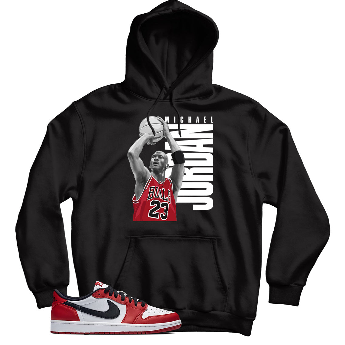 Jordan 1 Low Chicago hoodie