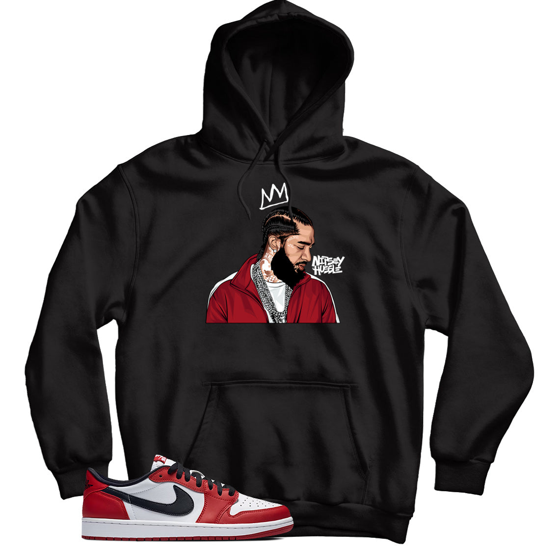 Jordan 1 Low Chicago hoodie