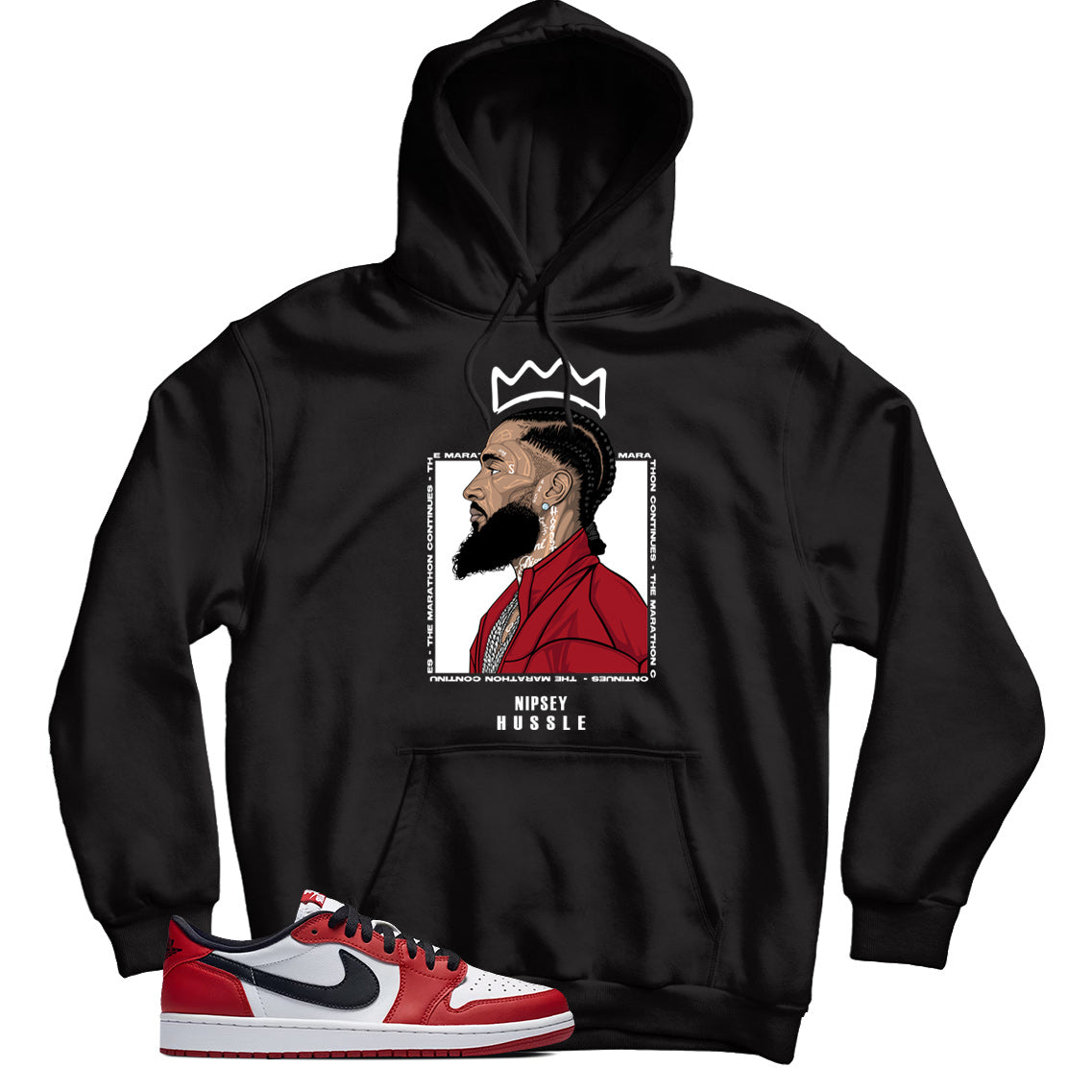 Jordan 1 Low Chicago hoodie
