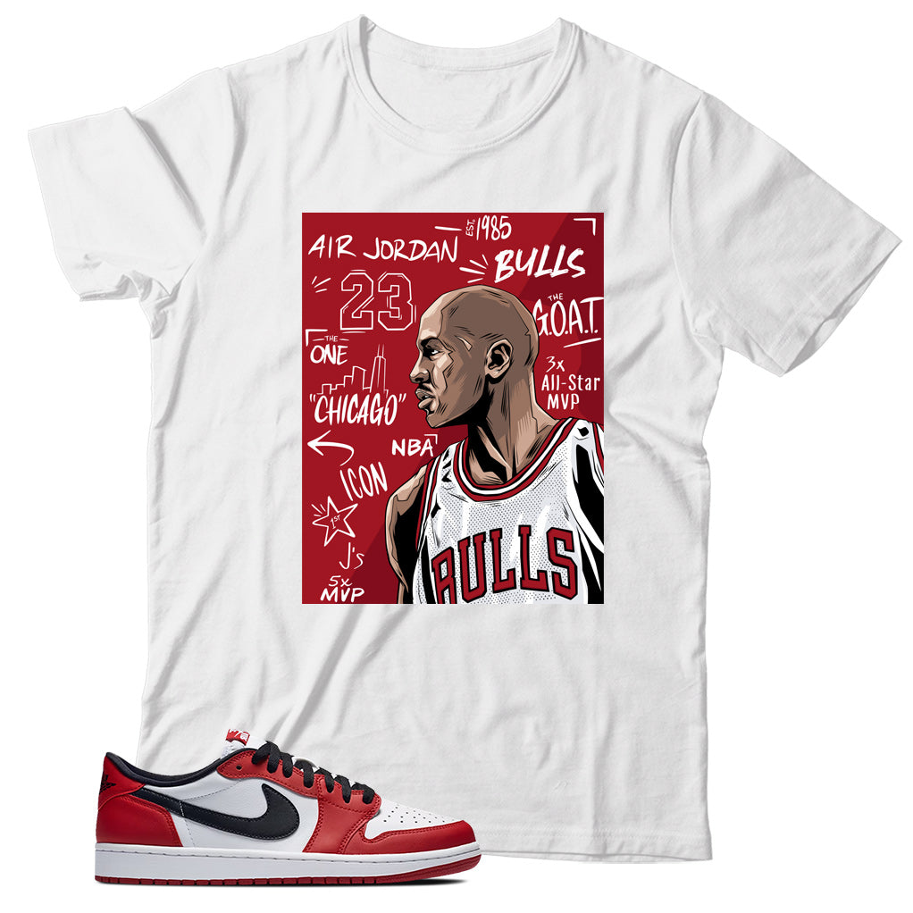 Jordan 1 Low Chicago shirt