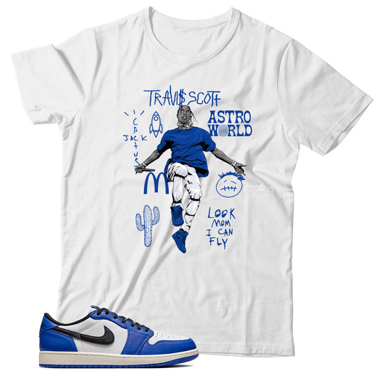 Shirt Match Jordan 1 Low Game Royal