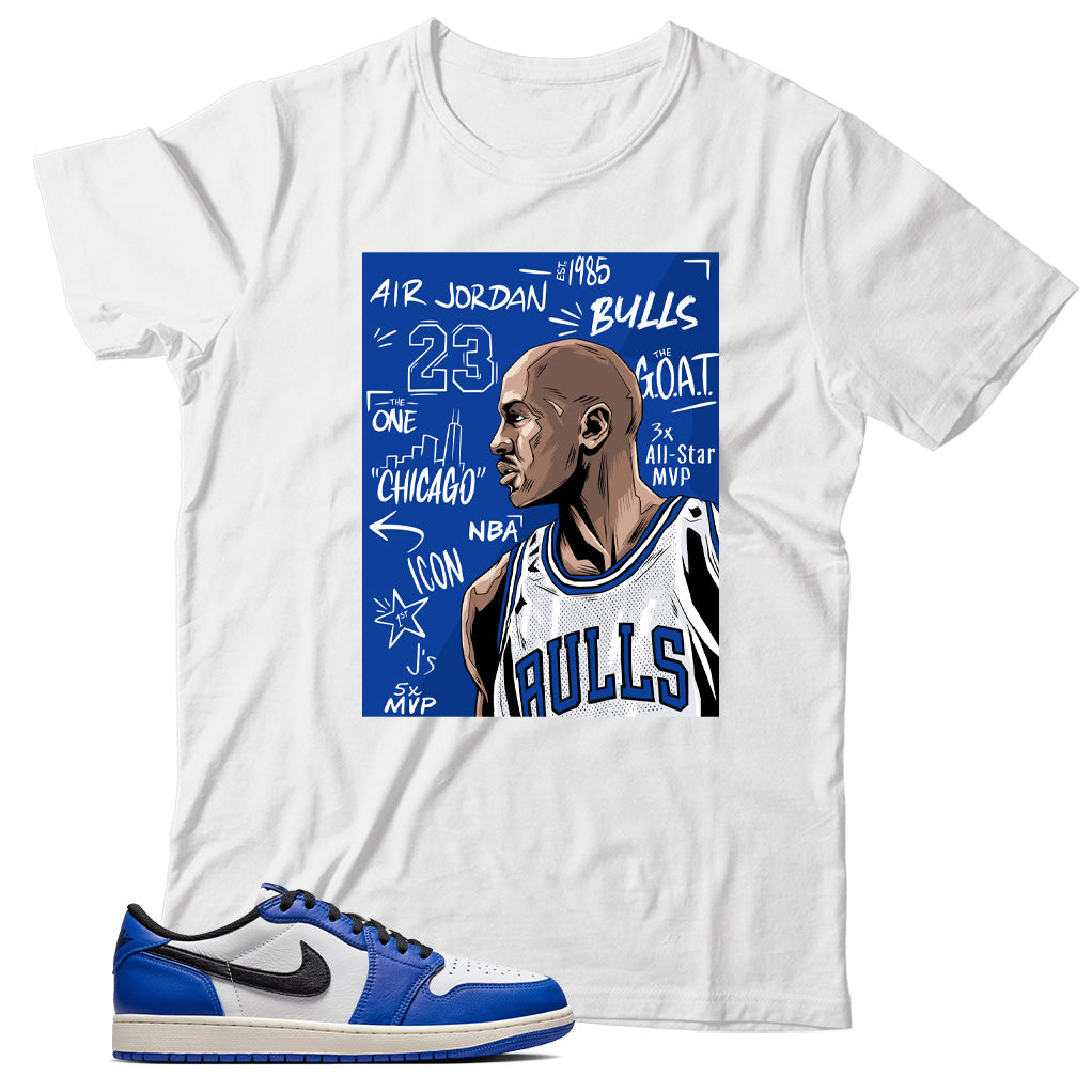 Jordan 1 Low Game Royal shirt