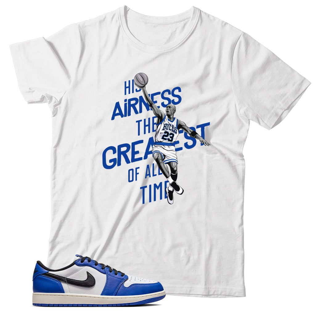 Jordan 1 Low Game Royal shirt