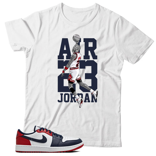 Jordan 1 Low Golf USA shirt