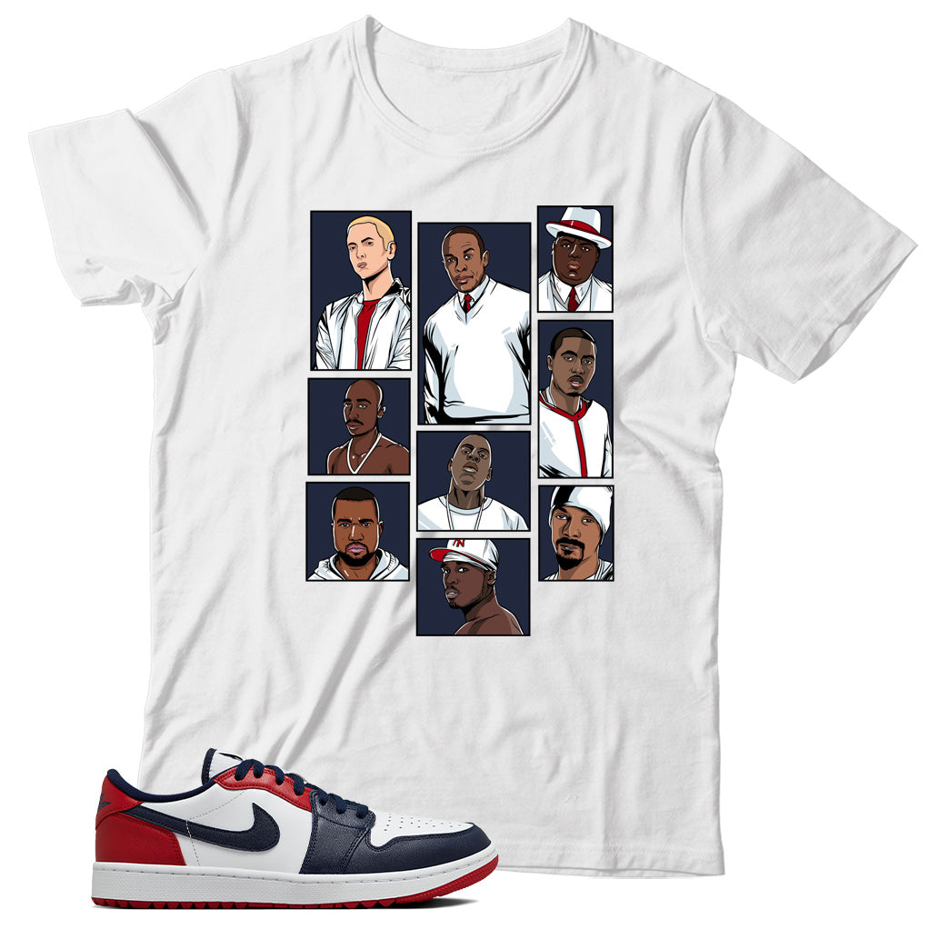 Jordan 1 Low Golf USA shirt