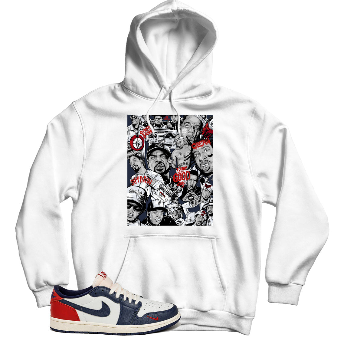 Jordan 1 Low Howard University hoodie