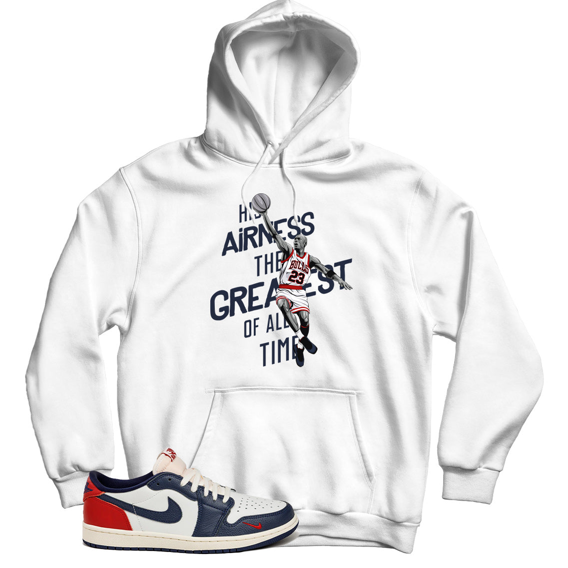 Jordan 1 Low Howard University hoodie
