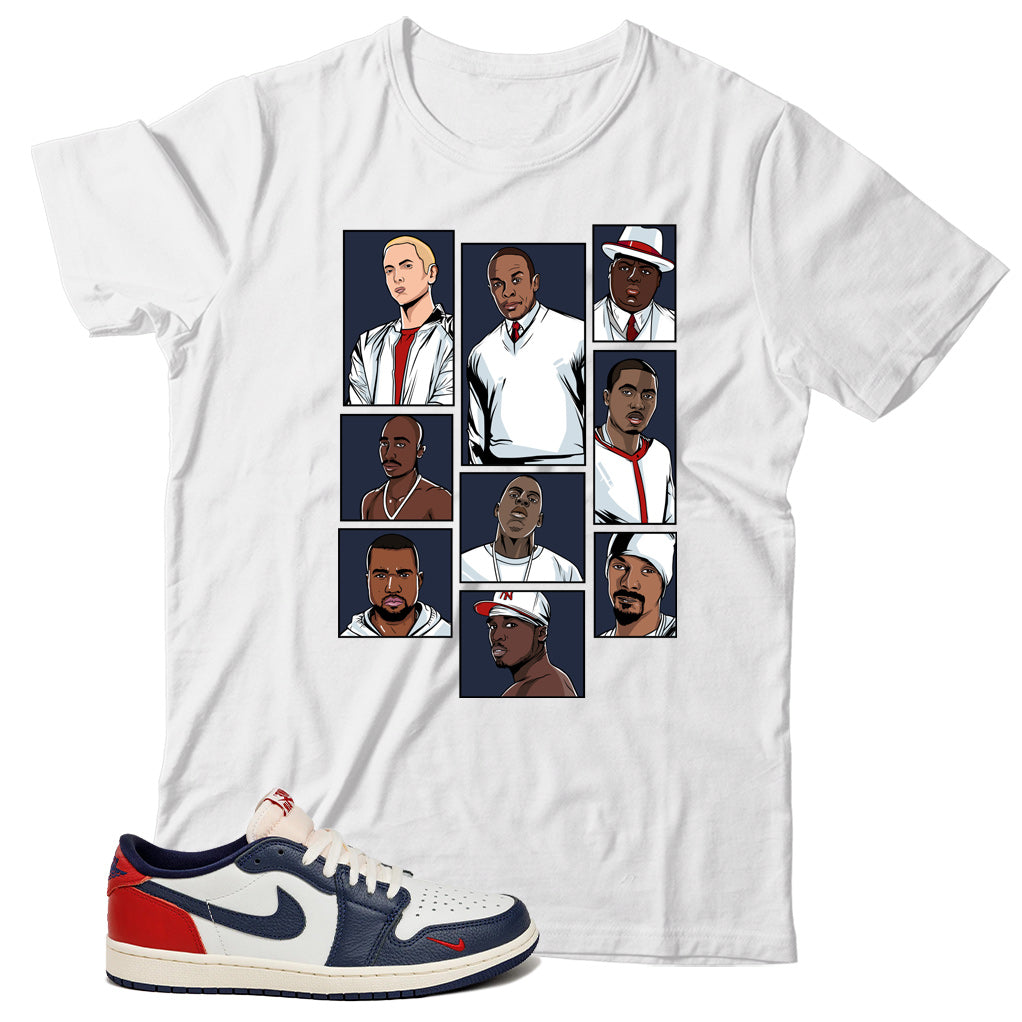 Jordan 1 Low Howard University shirt