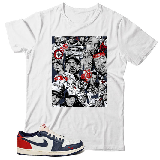 Jordan 1 Low Howard University shirt